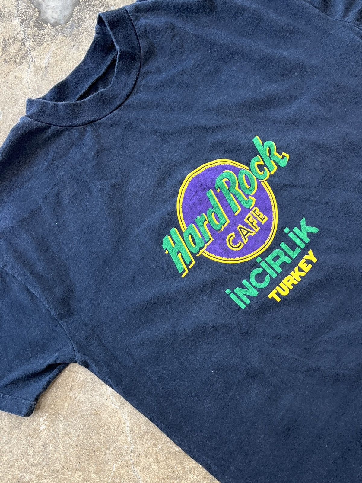 Hard Rock Cafe Vintage Hard Rock Cafe Incirlik Turkey Vacation Tee Medium Hoodie, Sweatshirt | FlexRushtees.com