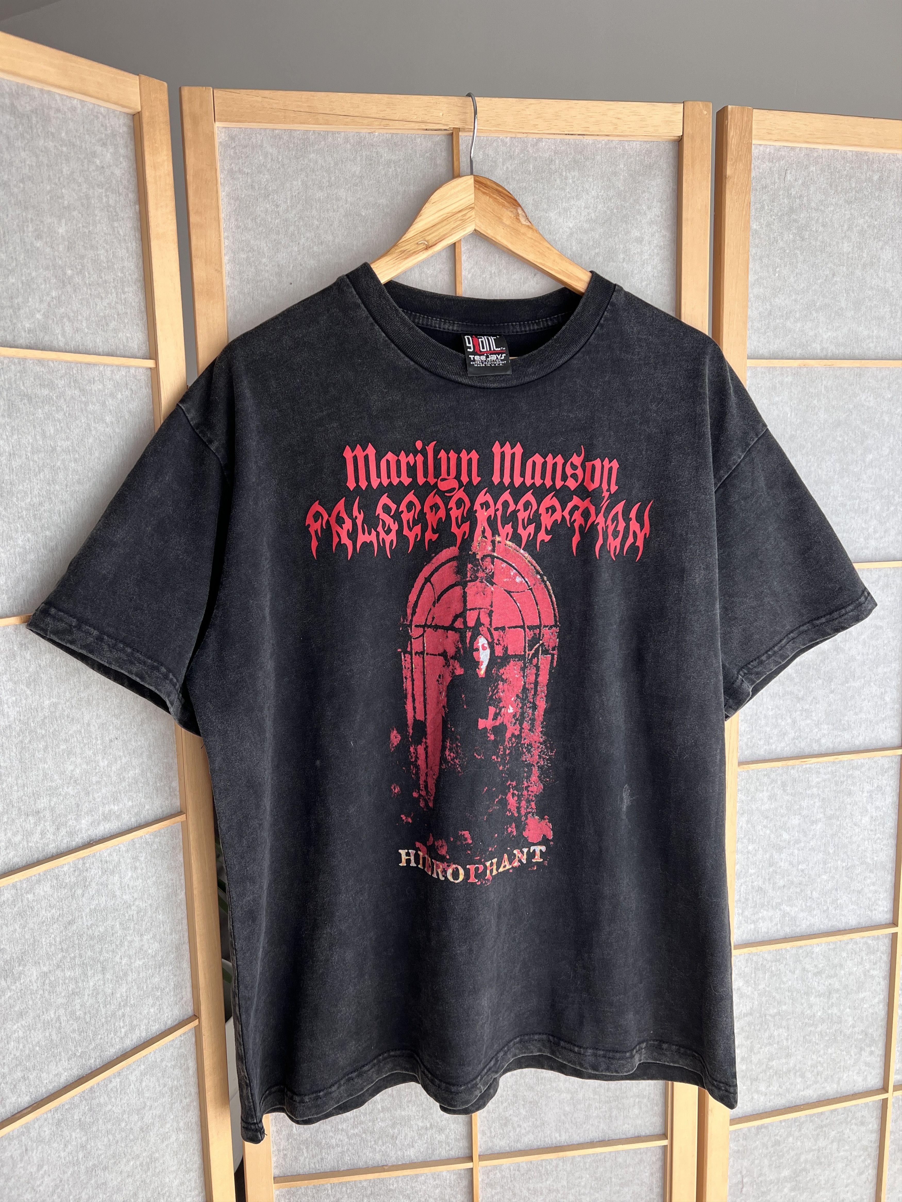 Giant Marilyn Manson Hierophant Promo T Shirt Giant Reprint 2006 L