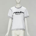Fendi 2022 Joshua Vides White Cotton Illustration Print Logo Embroidery Tshirt M Hoodie, Sweatshirt | FlexRushtees.com