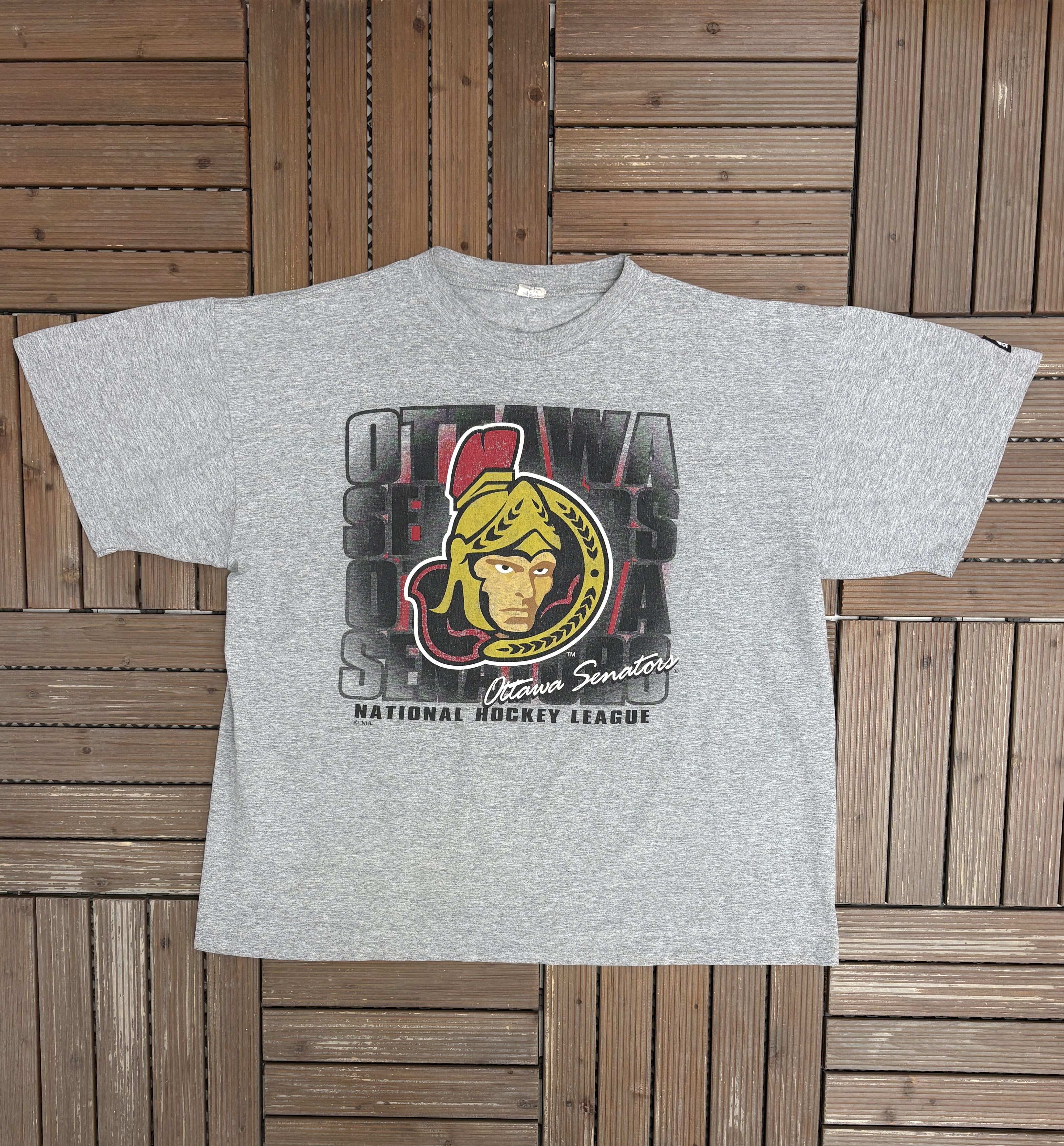 Ottawa Senators Vintage Grey Starter T Shirt Tee