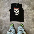 Vintage Y2k Misfits Creepy Face Abstract Angry Horror Bones T-Shirts, Hoodie, Sweatshirt | FlexRushtees.com
