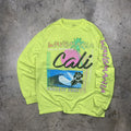 Vintage Y2k Wave Mania Palm Spring Surf Ls Tee Hoodie, Sweatshirt | FlexRushtees.com