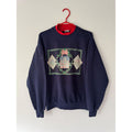 Jerzees 90s Vintage Blue Winter Holiday Graphic Pullover Sweatshirt T-Shirts, Hoodie | FlexRushtees.com
