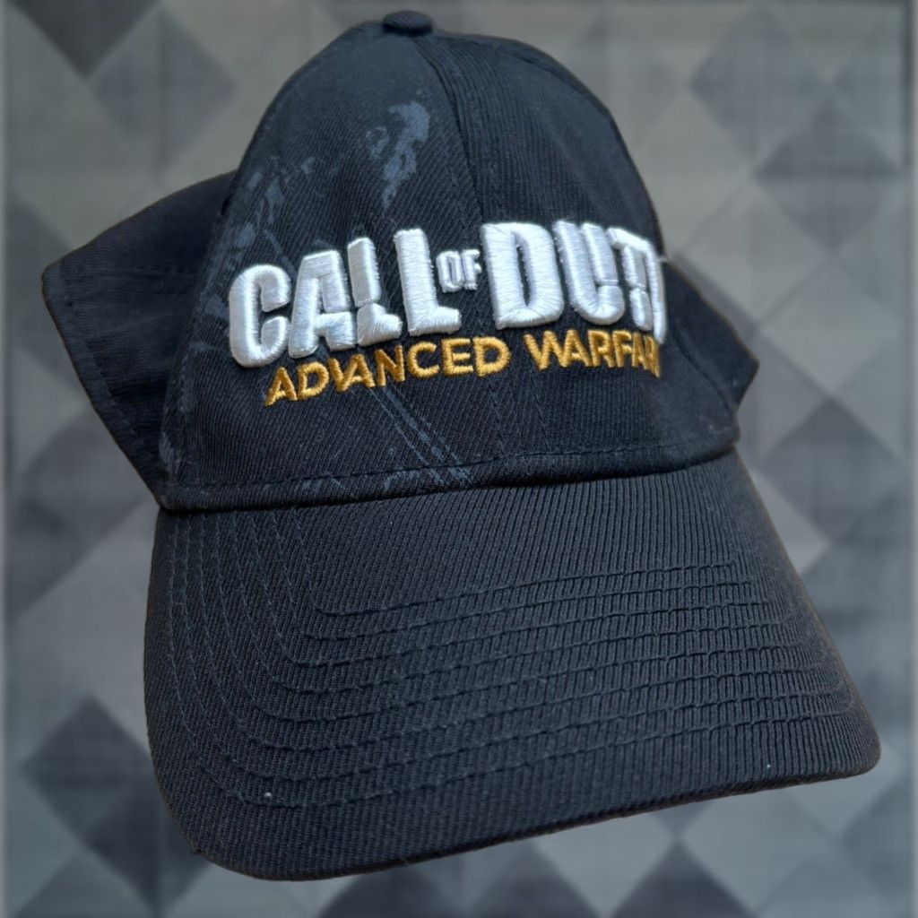 Vintage Activision Call Of Duty Advanced Warfare Baseball Cap Mens Black Cotton Video Game H