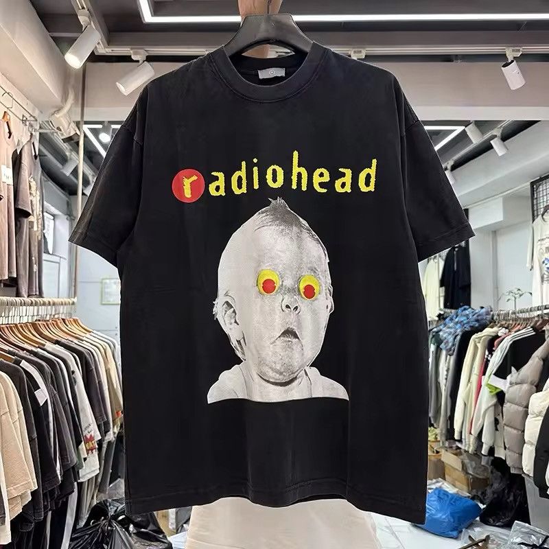 Vintage Radiohead Graphic Printed Vintage T Shirt Hoodie, Sweatshirt | FlexRushtees.com