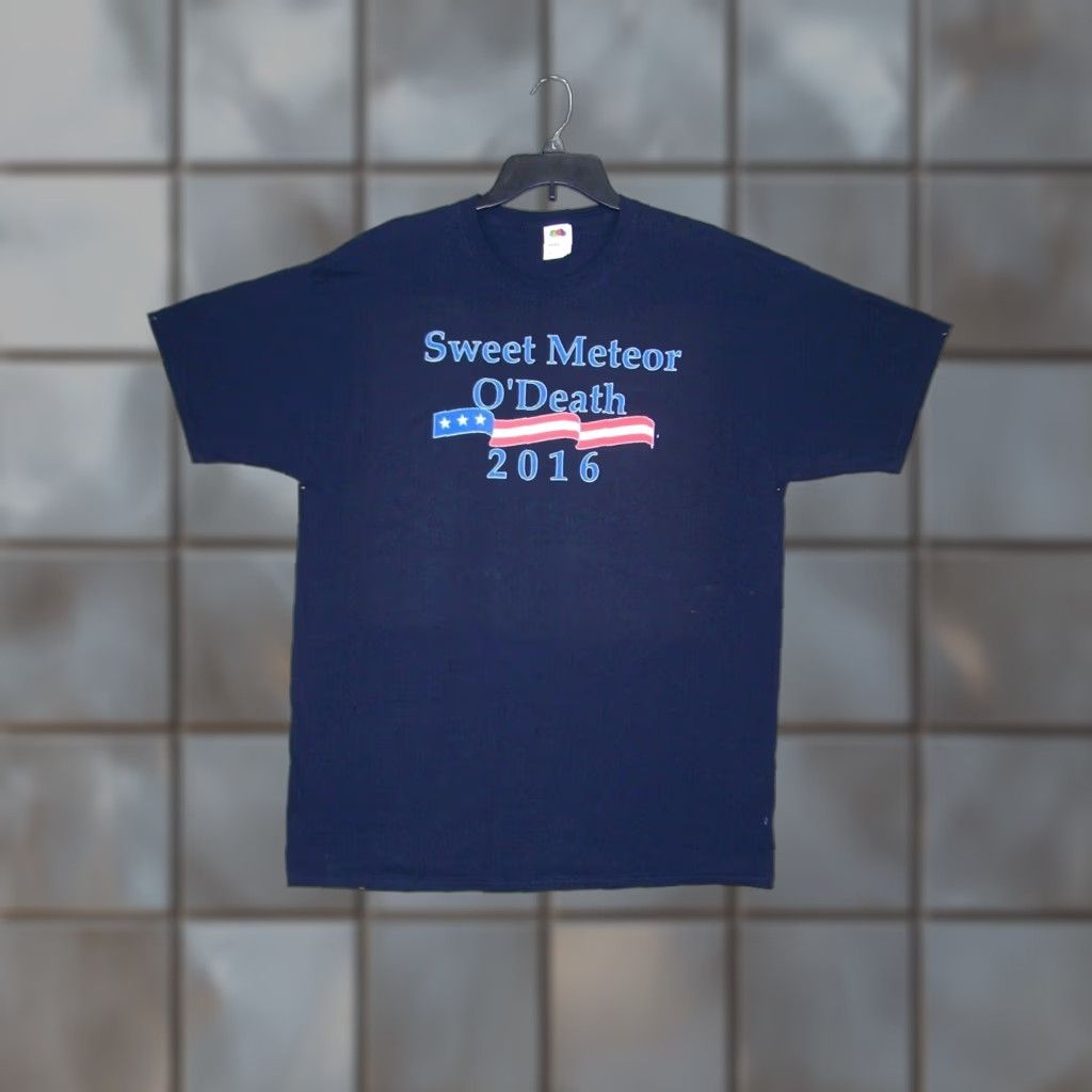 Fruit Of The Loom Vintage Sweet Meteor O Death Shirt Xl Dark Blue Patriotic 2016 Men Hoodie, Sweatshirt | FlexRushtees.com