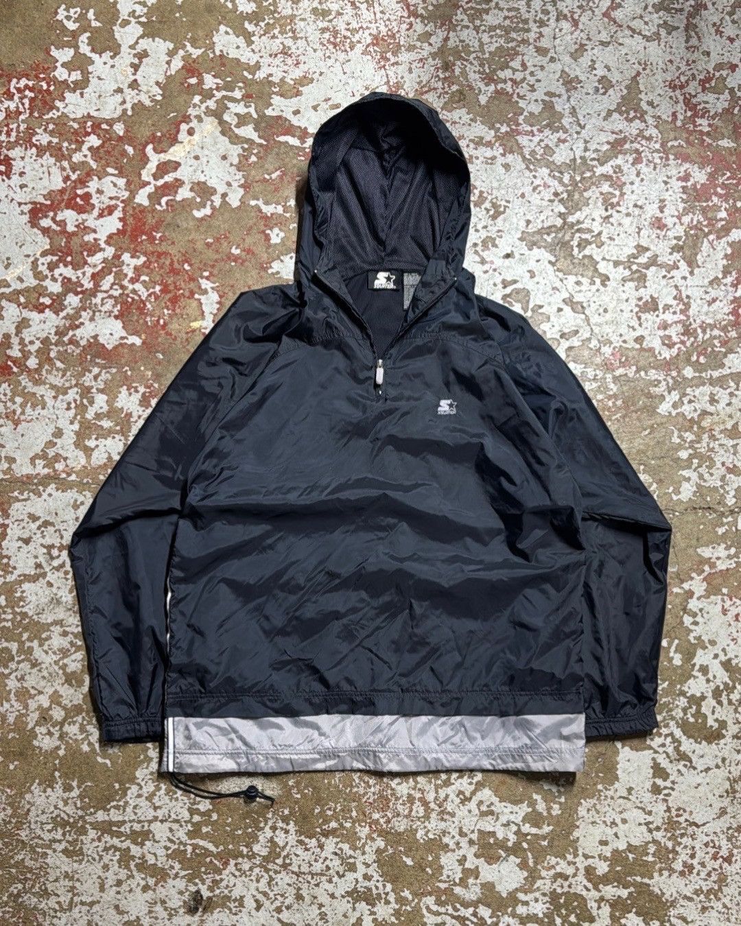 Starter Vintage Y2k Navy Starter Windbreaker