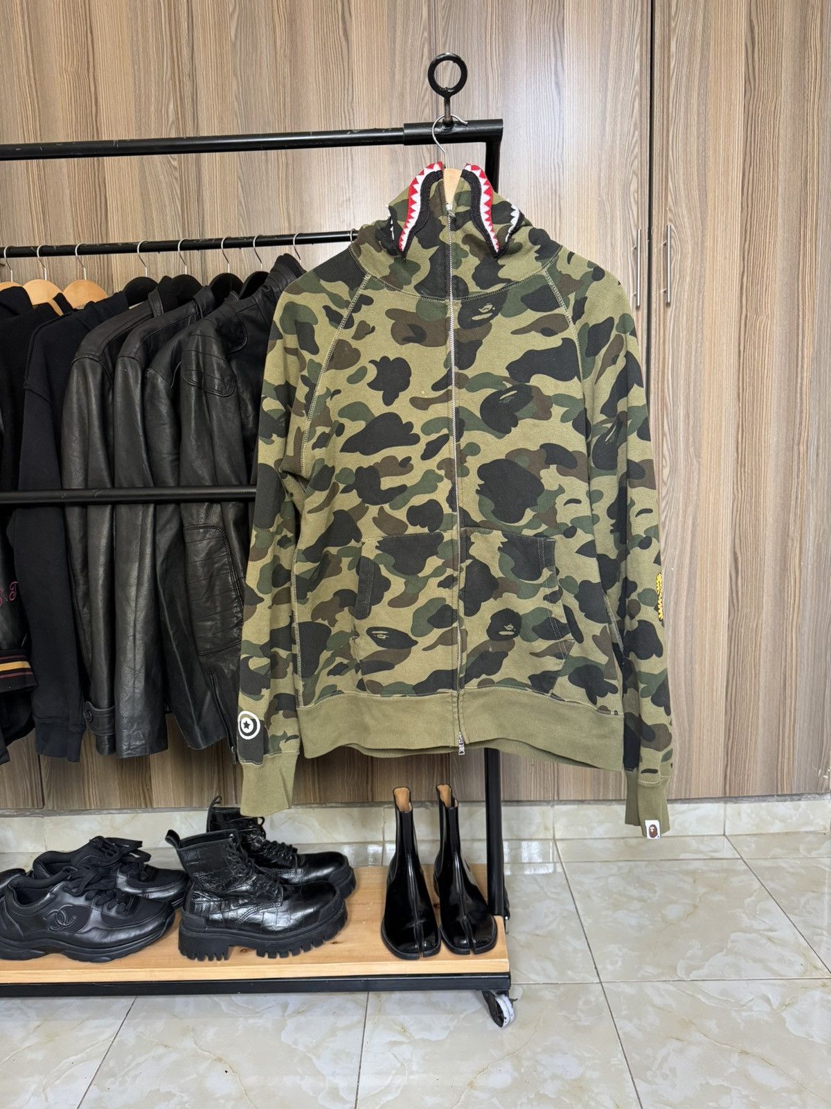 Bape 1st Camo Hoodie Rare T-Shirts, Sweatshirt | FlexRushtees.com