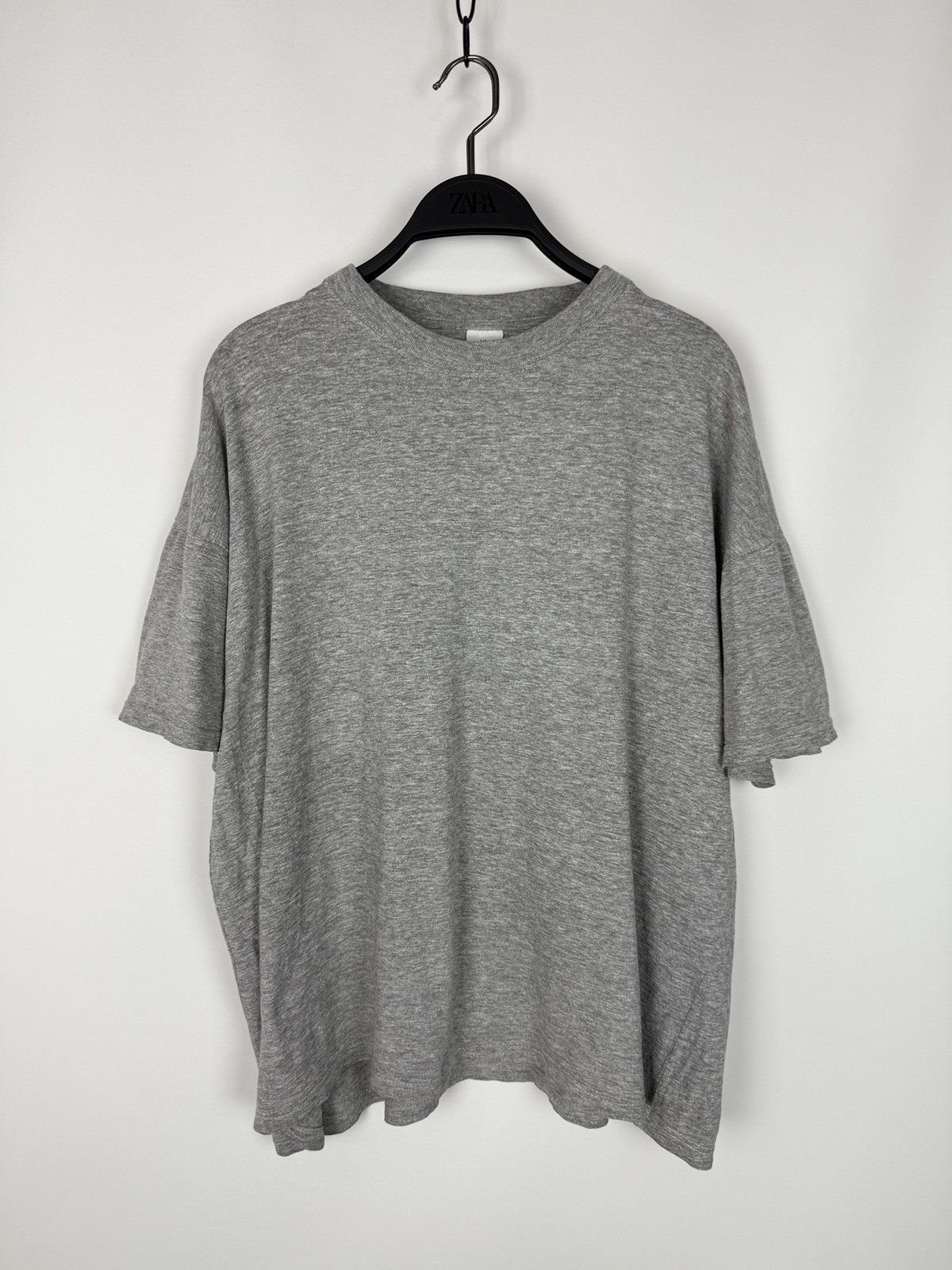 1990 S Vintage Heather Gray Blank Boxy T Shirt Hoodie, Sweatshirt | FlexRushtees.com