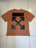 White Off White X Champion Tee Brown Black Hoodie, Sweatshirt | FlexRushtees.com