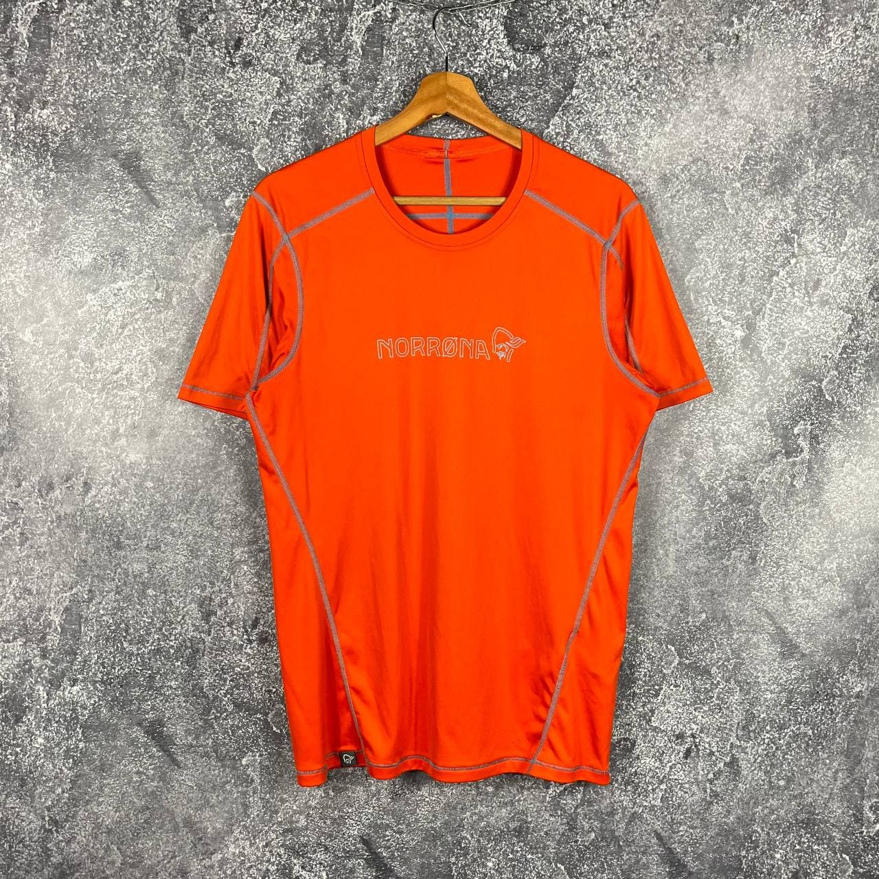 Norrona Big Logo Tech T Shirt Magma Hiking Outdoor Gorpcore Hoodie, Sweatshirt | FlexRushtees.com