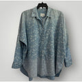 Eagle Outfitters American Eagle Women S Palm Prints Chambray Shirt Small