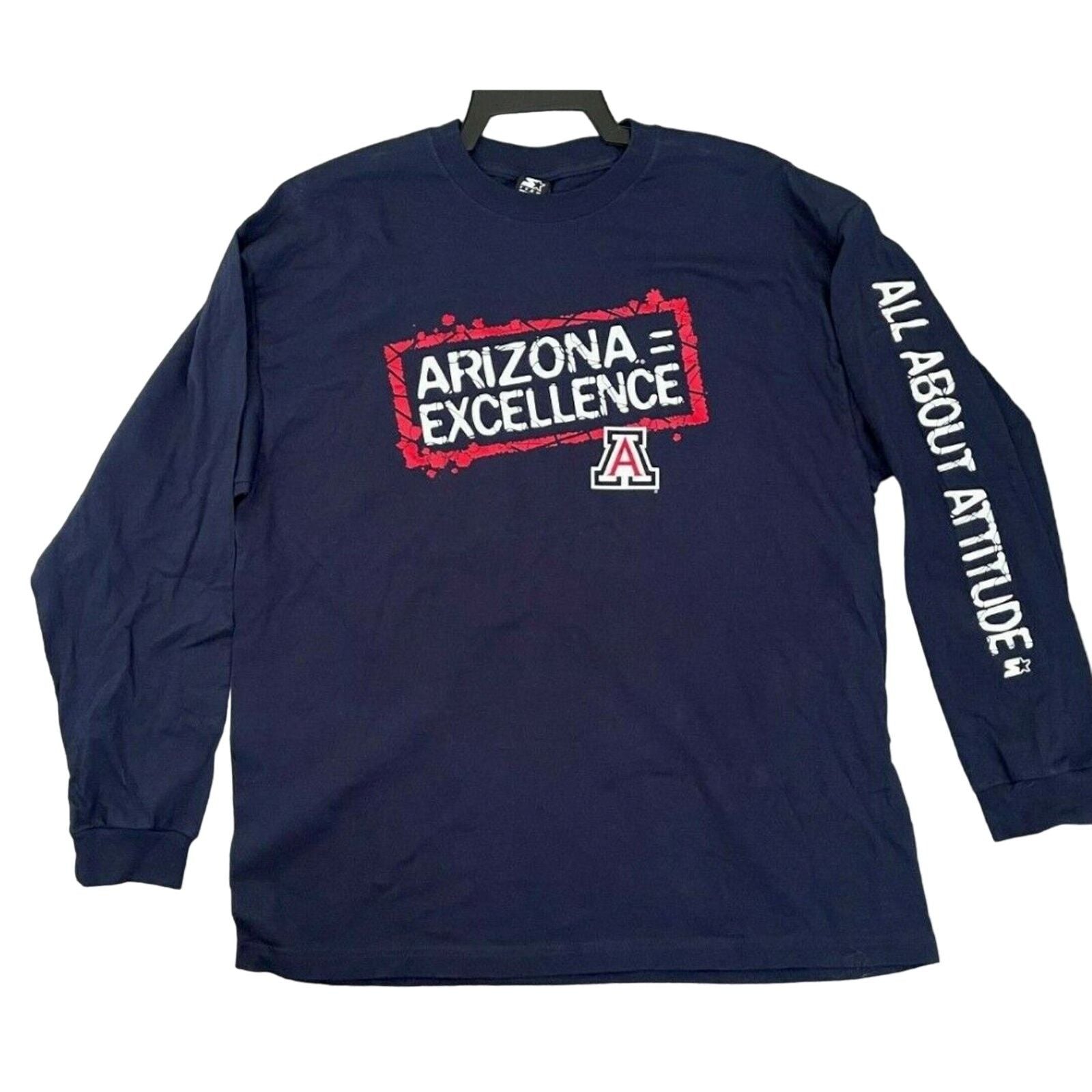 Starter University Of Arizona Excellence Long Sleeve Tee 2xl