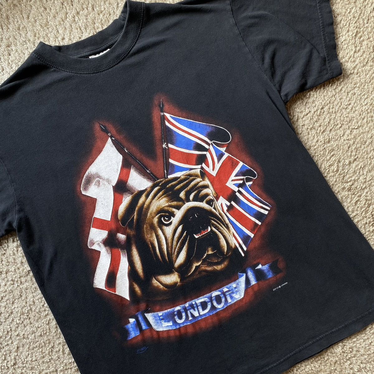 Vintage London Uk Bulldog T Shirt Hoodie, Sweatshirt | FlexRushtees.com