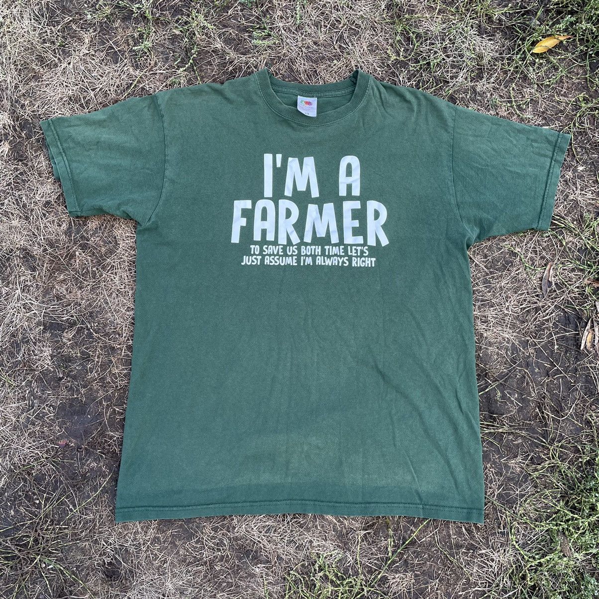 Vintage Y2k Adult I M A Farmer Swag Humor Tee Hoodie, Sweatshirt | FlexRushtees.com