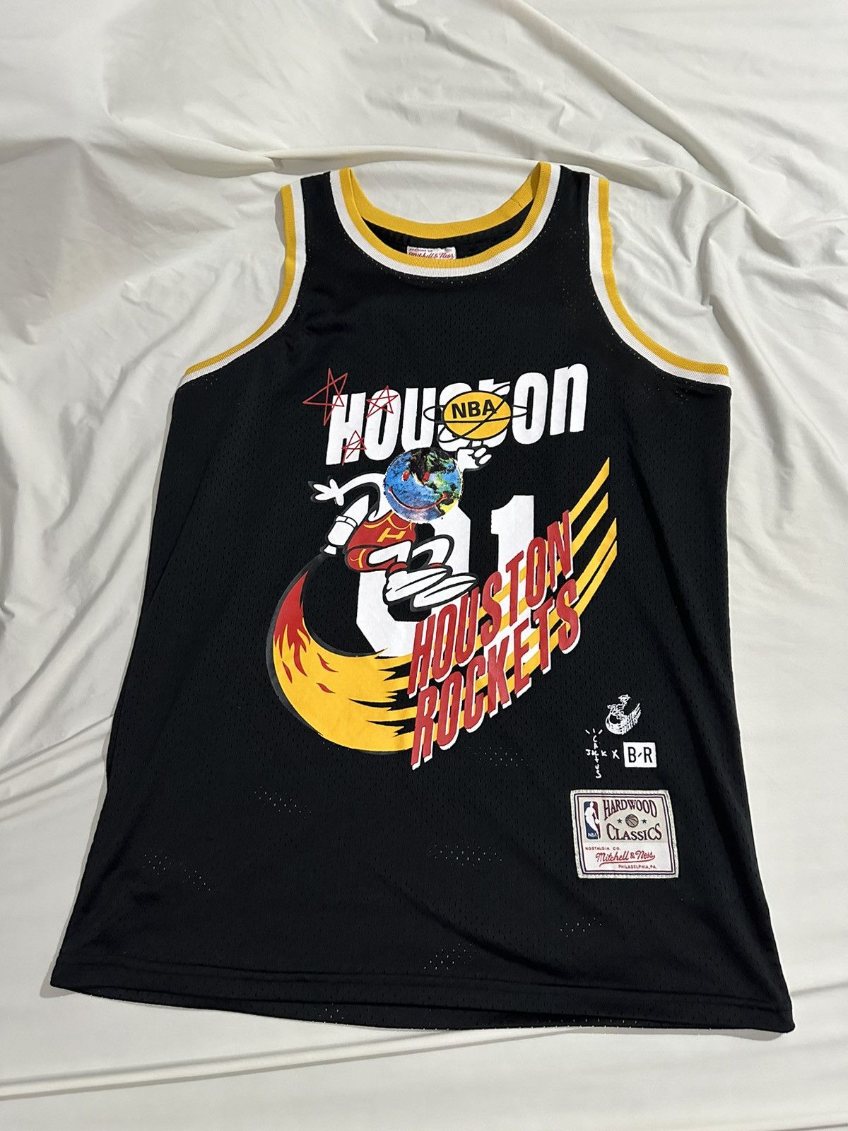 Mitchell Ness Rockets Cactus Jack Jersey