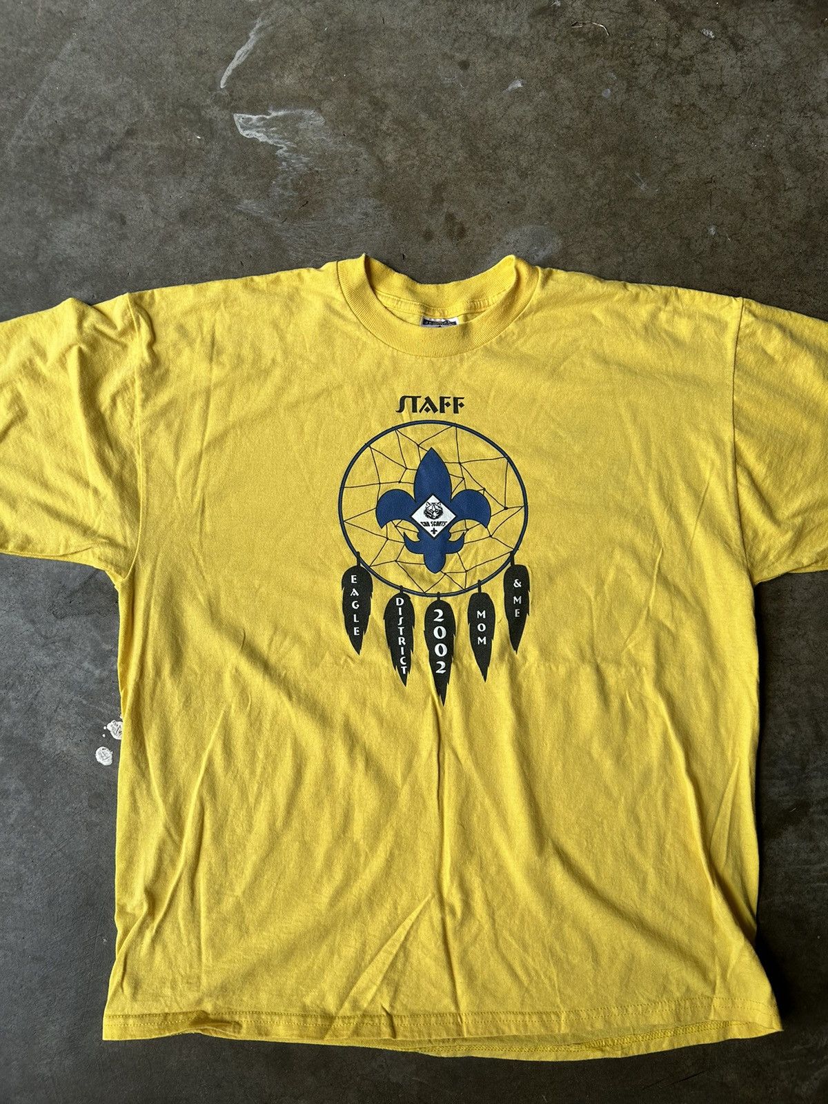 Vintage Y2k 2002 Cub Scouts Staff T Shirt Yellow Size Xl Hoodie, Sweatshirt | FlexRushtees.com