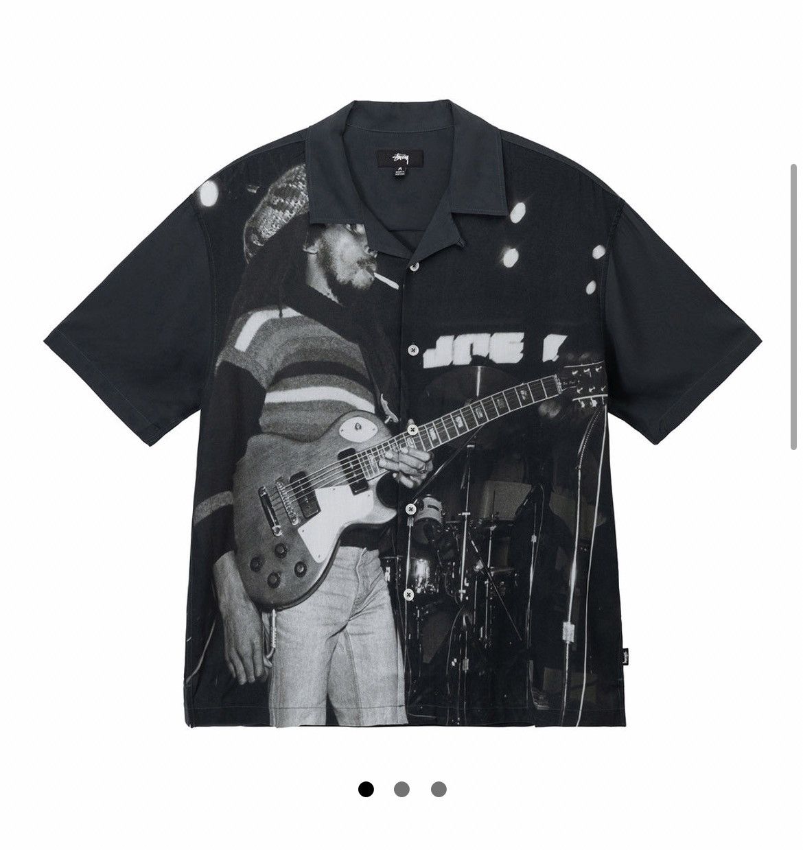 Stussy Bob Marley Open Collar Shirt Hoodie, Sweatshirt | FlexRushtees.com