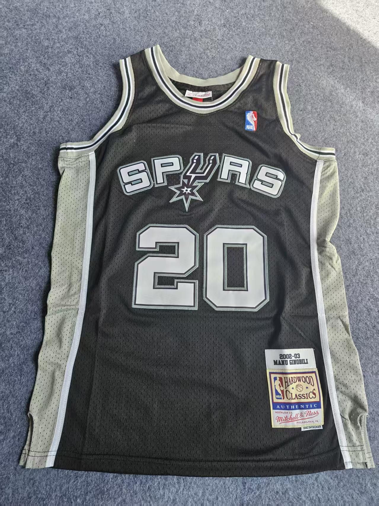 Nba 2002 03 San Antonio Spurs 20 Manu Ginobili Jersey