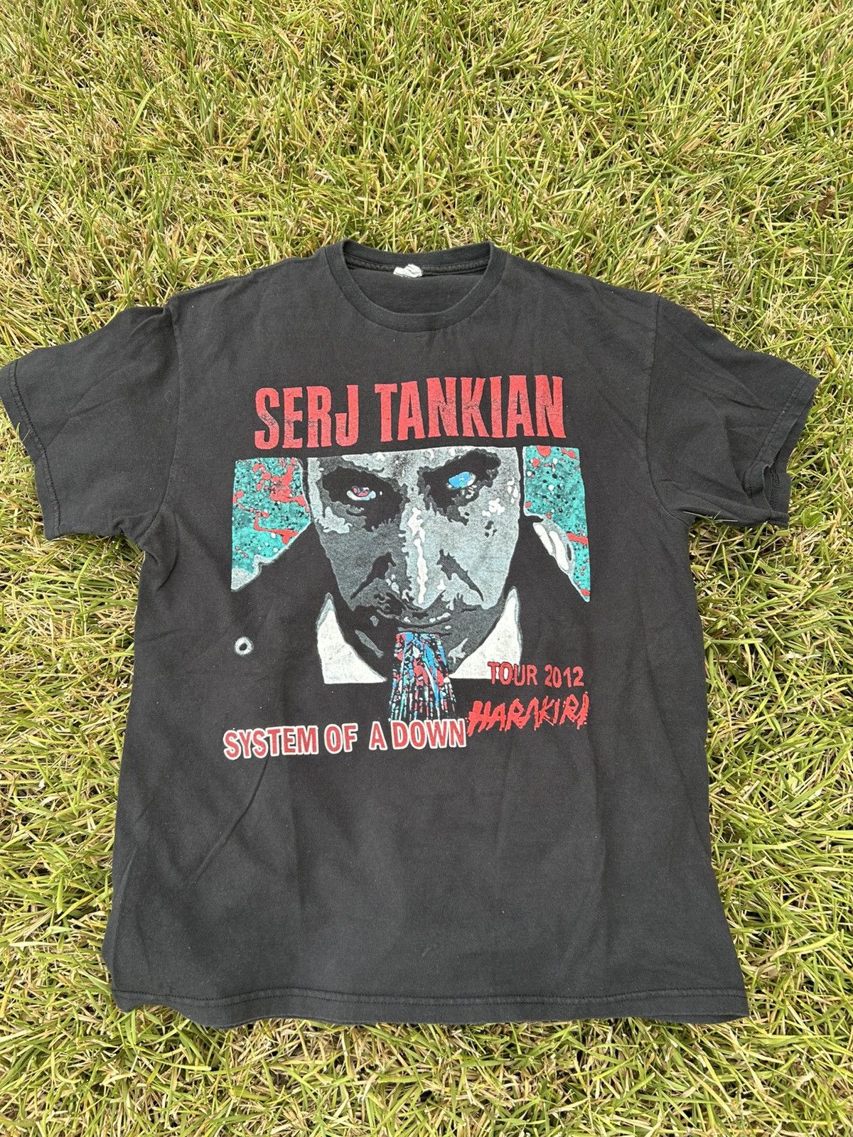 Band Tees Rare Y2k System Of A Down Deftones Serj Tankian Tour 2012 Hoodie, Sweatshirt | FlexRushtees.com