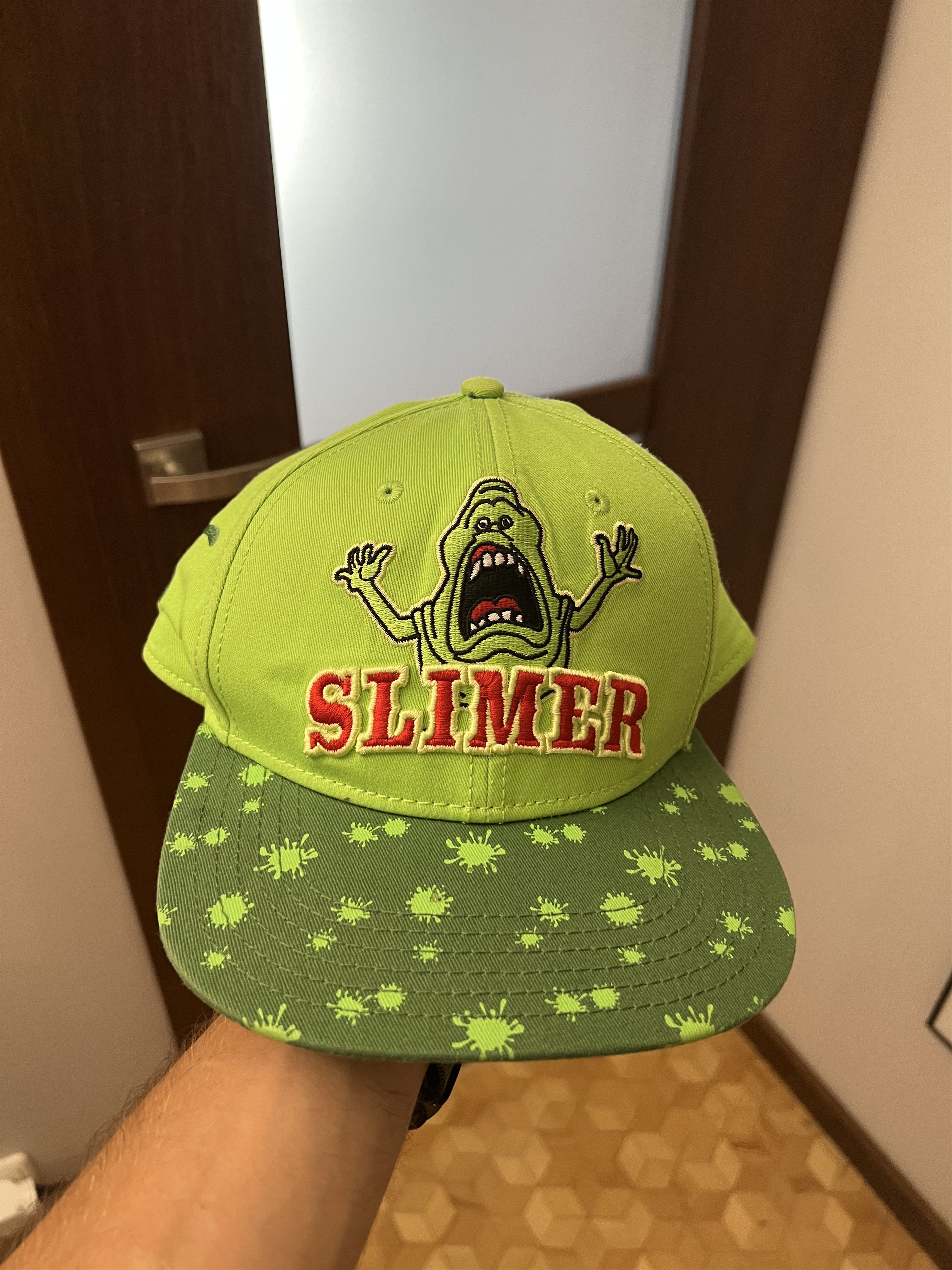 Vintage Ghostbusters Slimer Green Cap