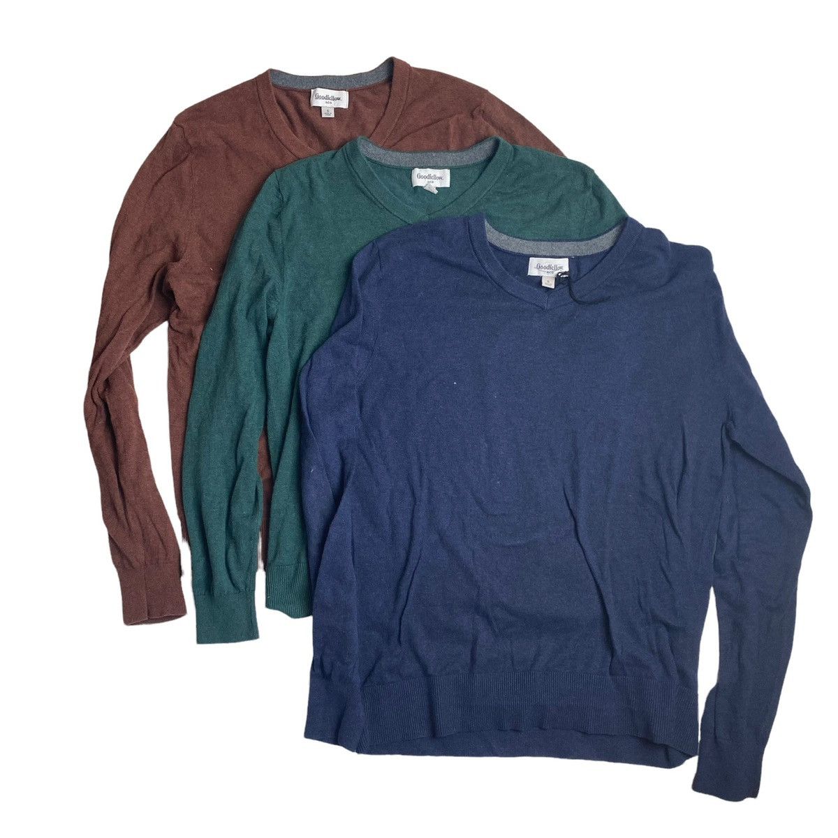Target Basics Goodfellow Lightweight Sweater Lot Navy Cotton Wool
