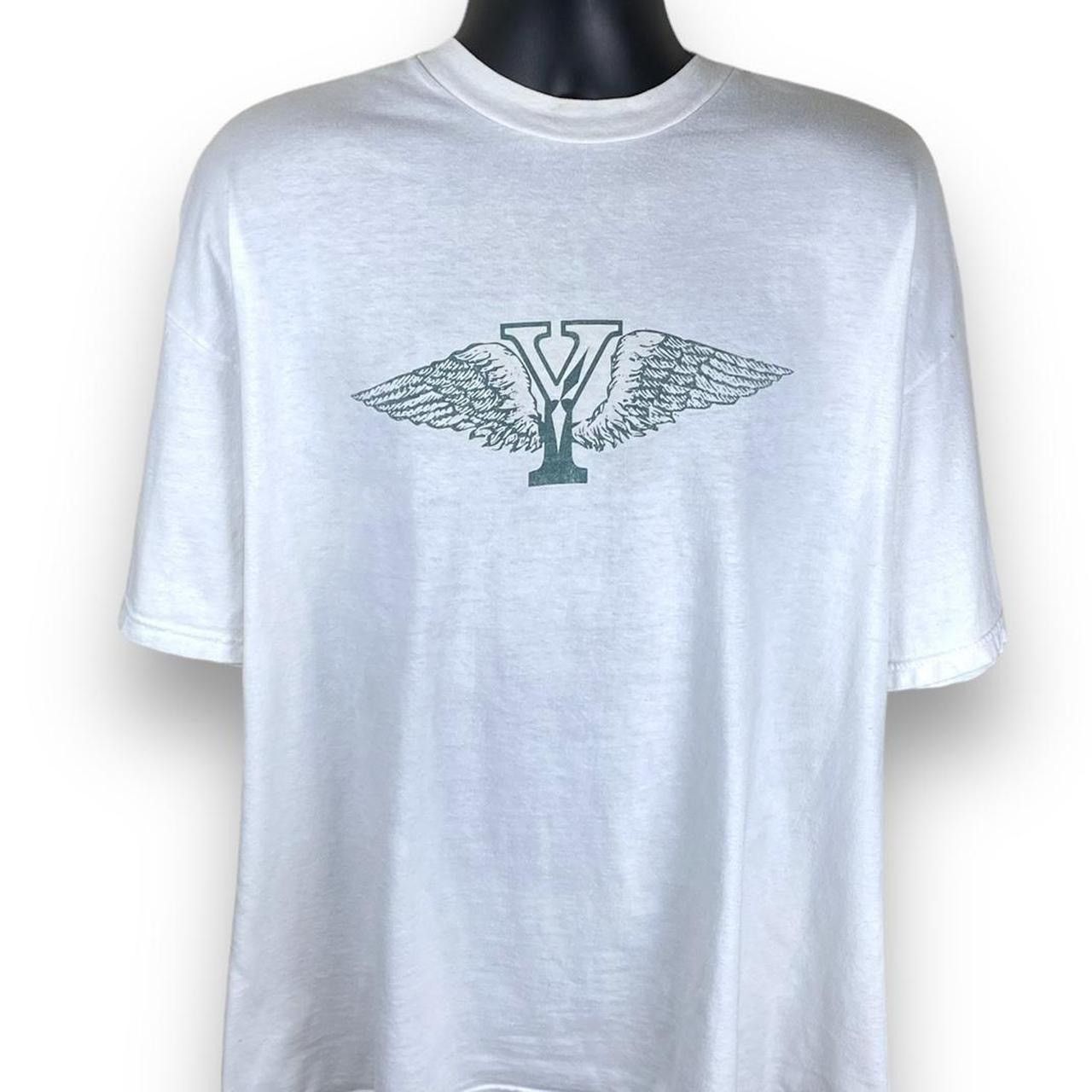 Vintage Hanes Angel Wings Bus Graphic Tee Tshirt