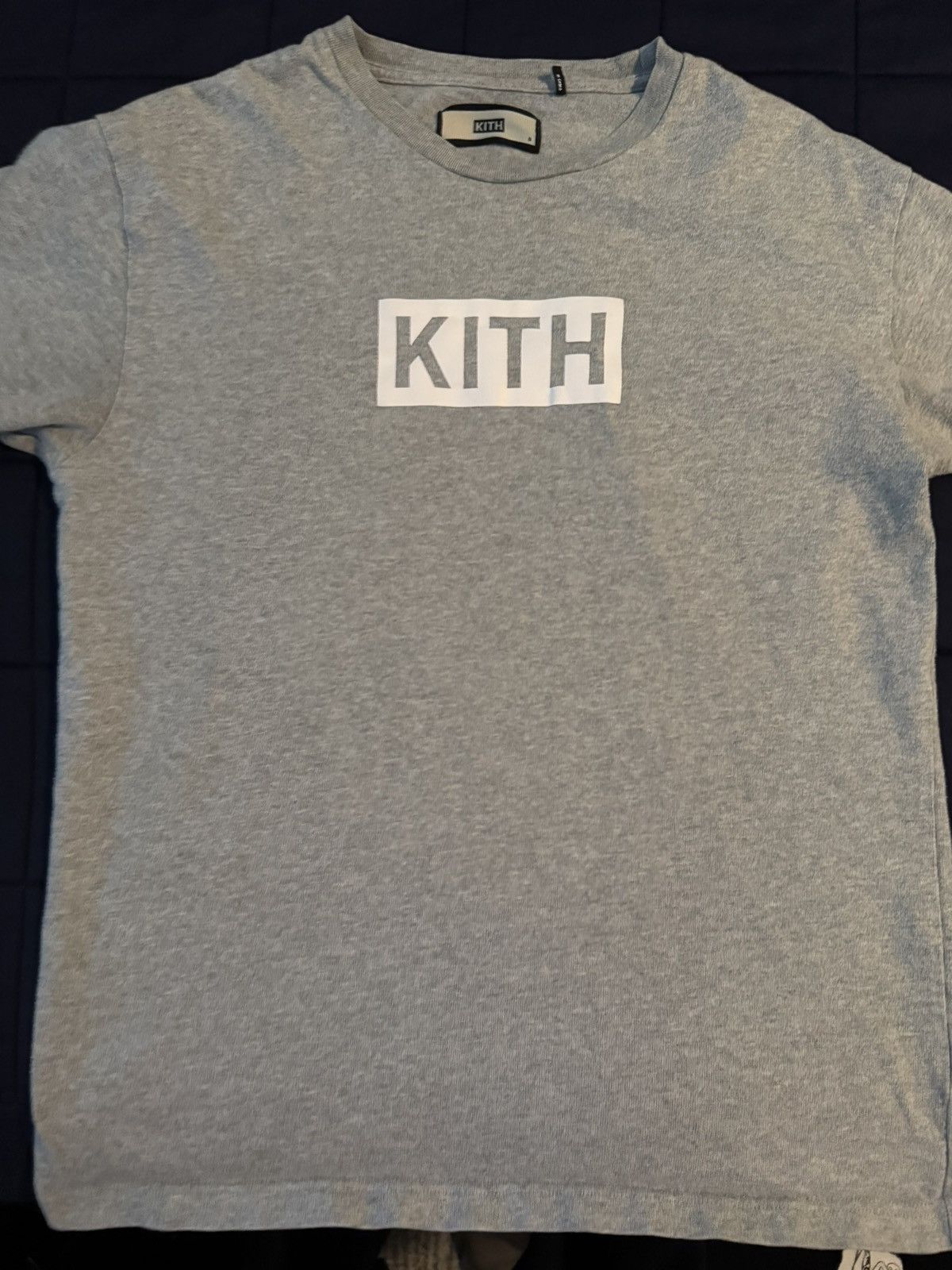 Grey Kith Box Logo T Shirt Hoodie, Sweatshirt | FlexRushtees.com