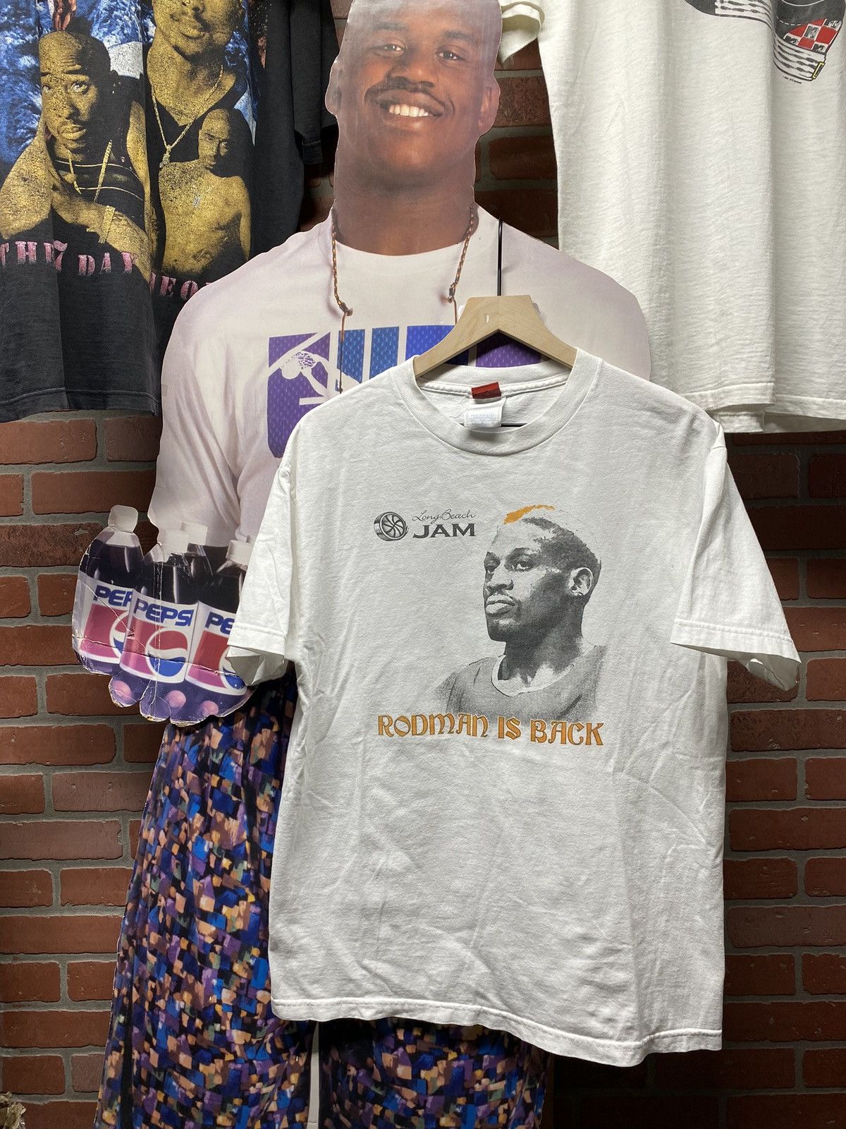 Vintage 00 Dennis Rodman Basketball Tee Shirt Large Hoodie, Sweatshirt | FlexRushtees.com