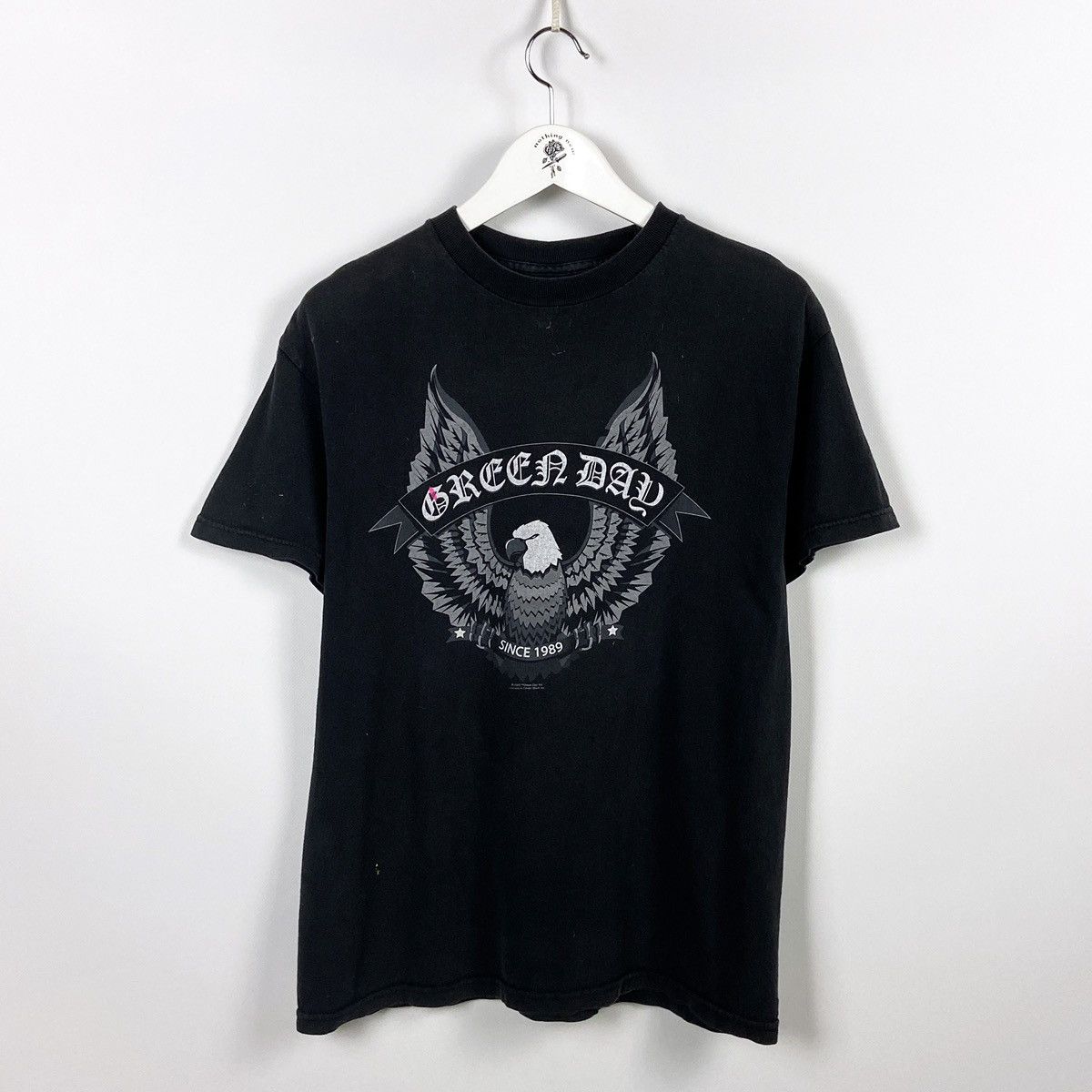 Vintage 00s Green Day Freedom Eagle Cinder Block Tee Grunge Hoodie, Sweatshirt | FlexRushtees.com