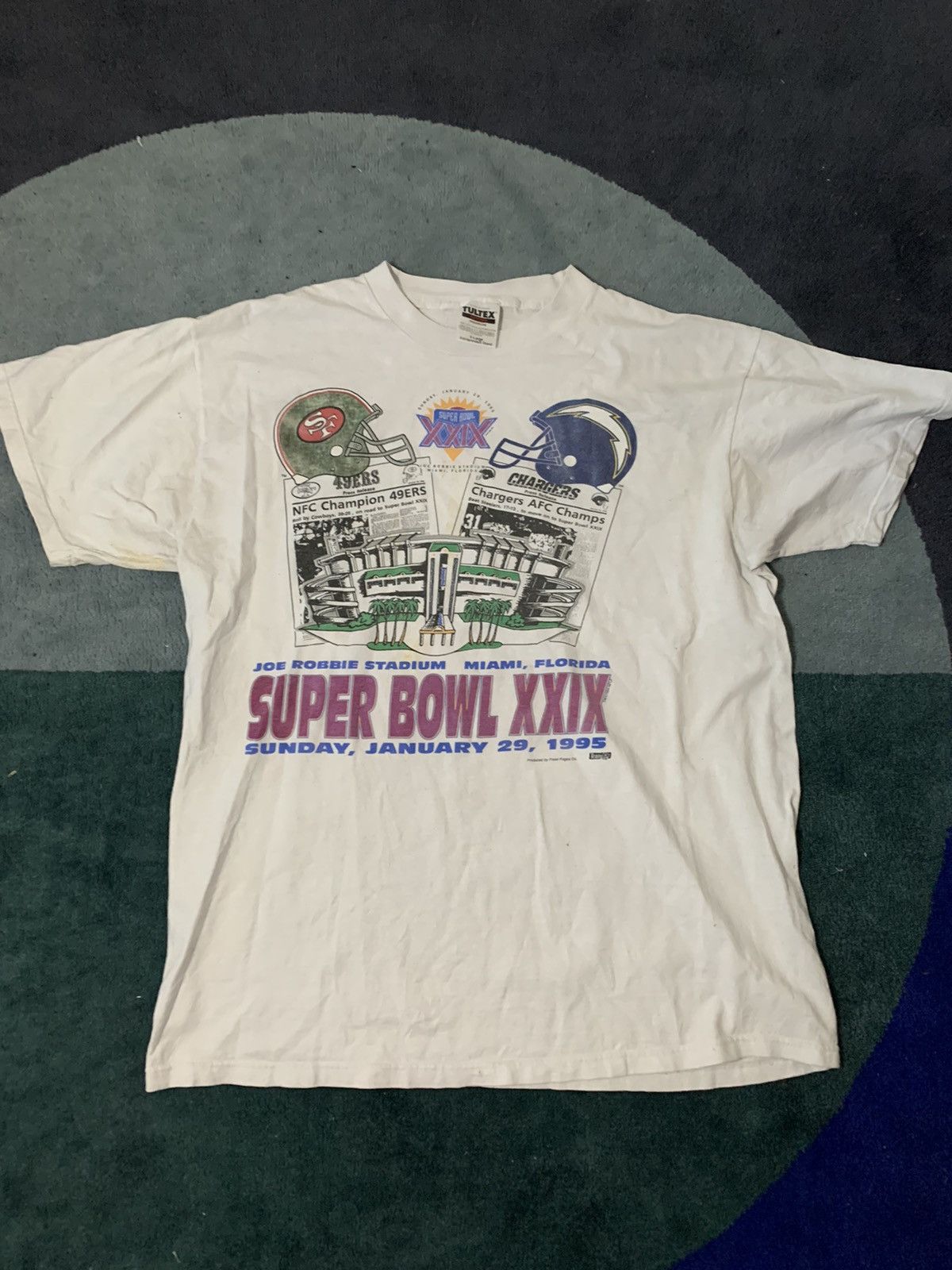 Vintage Superbowl Xxix 1994 License Chargers Vs 49ers