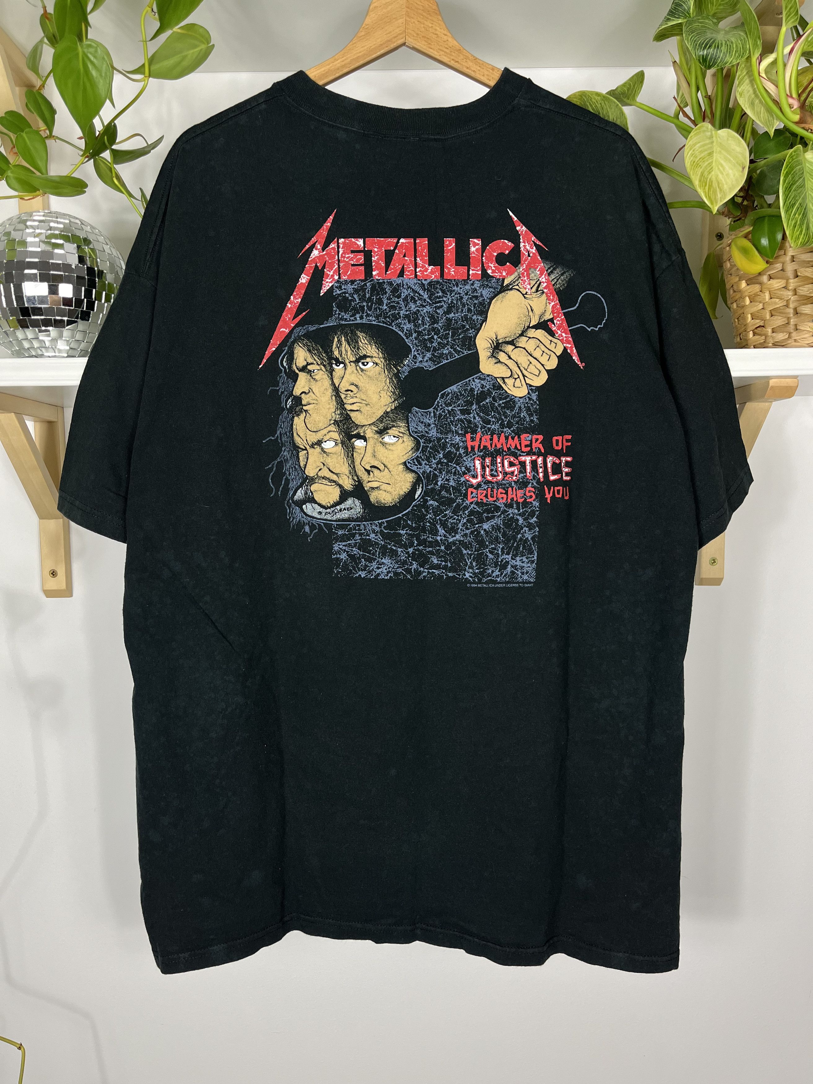 X Vintage Giant Metallica And Justice For All 1994 Tshirt