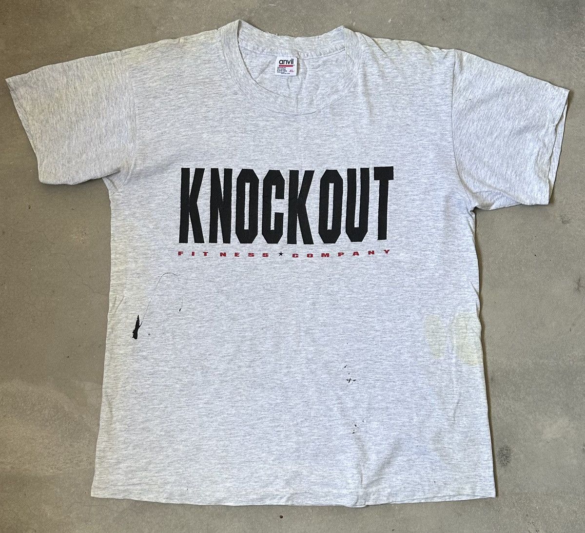 Vintage Knockout Fitness Company Tee Hoodie, Sweatshirt | FlexRushtees.com