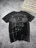 Crazy Affliction Archair Tribal Faded Tee Cross T Shirt