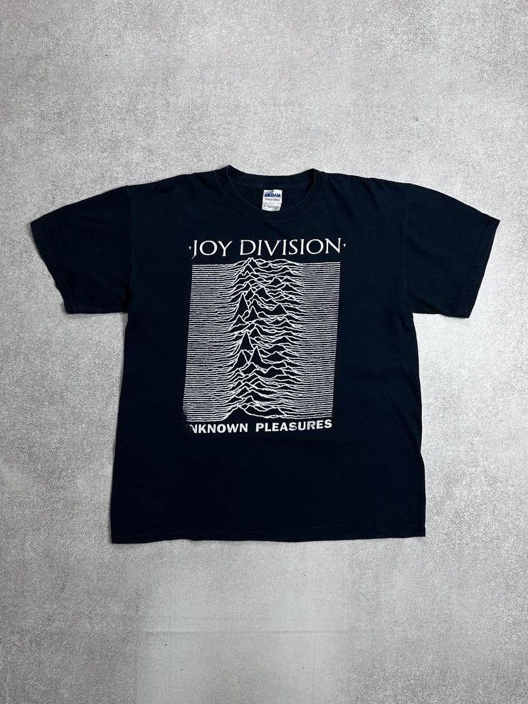Band Tees Vintage 90s Joy Division Unknown Pleasures Boxy T Shirt M Hoodie, Sweatshirt | FlexRushtees.com