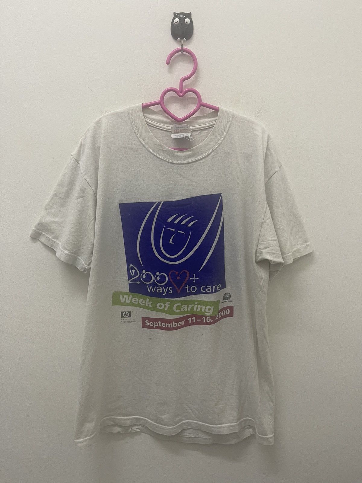 Rare Vintage Week Of Caring Hp Hewlett Packard Thrashed Tee Hoodie, Sweatshirt | FlexRushtees.com