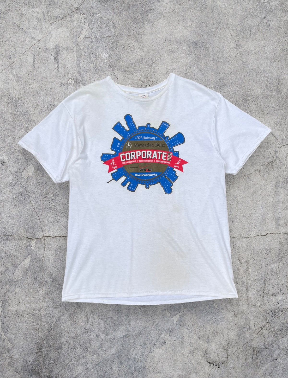 Benz White Mercedes Corporate Tee Size Large Hoodie, Sweatshirt | FlexRushtees.com