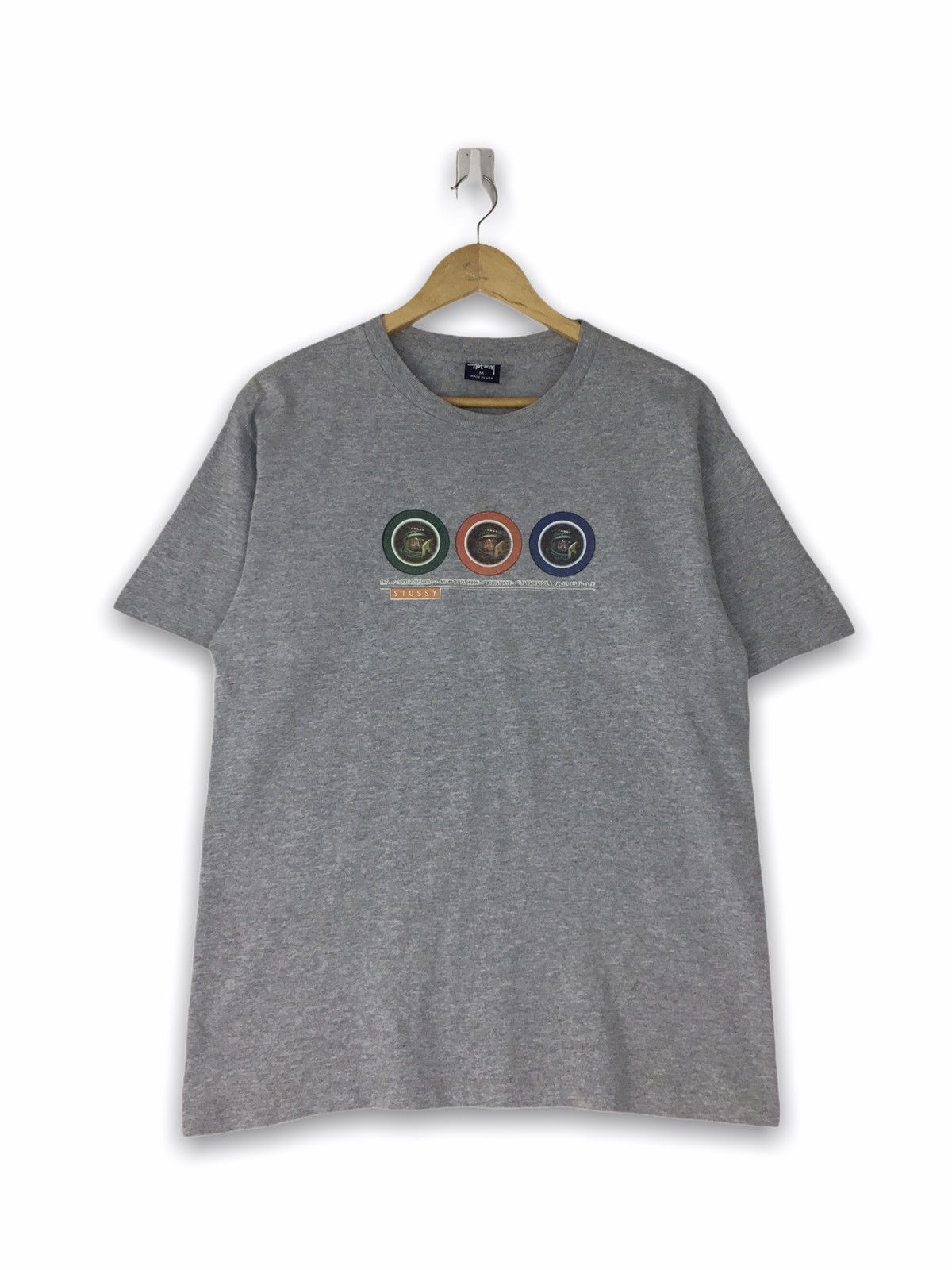 Rare Vintage 90s Stussy Astronout Tshirt