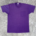 Vintage 1990s Fruit Of The Loom Blank Purple T Shirt