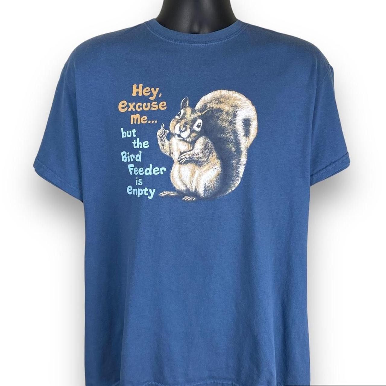 Vintage Gildan Hey Excuse Me Squirrel Comedy Funny Tshirt Hoodie, Sweatshirt | FlexRushtees.com