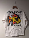 Vintage 1998 Phish On Tour White Medium Long Sleeve T Shirt Hoodie, Sweatshirt | AU16VibeMintTees.com