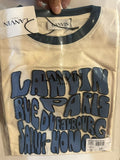 Lanvin Slogan Print T Shirt Large Cream Hoodie, Sweatshirt | FlexRushtees.com