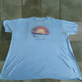 Anthem Flag Anthem Graphic Print T Shirt Mens Medium Blue Beach Tropical Casual