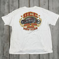 Vintage Orange County Choppers Shirt Mens 2xl White New York Biker Flames T Shirt Crew Neck Hoodie, Sweatshirt