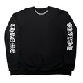 Chrome Hearts Neck Logo Crewneck Sweatshirt Black T-Shirts, Hoodie | FlexRushtees.com