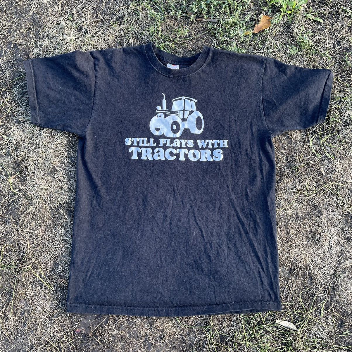 Vintage Y2k Adult Still Players With Tractors Humor Tee Hoodie, Sweatshirt | FlexRushtees.com