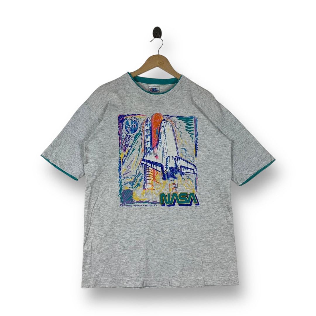 Vintage Nasa Kennedy Space Centre Printed Graphic Tee