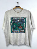No 4940 Vintage 90s Camping Trekking Art Graphic Tee L