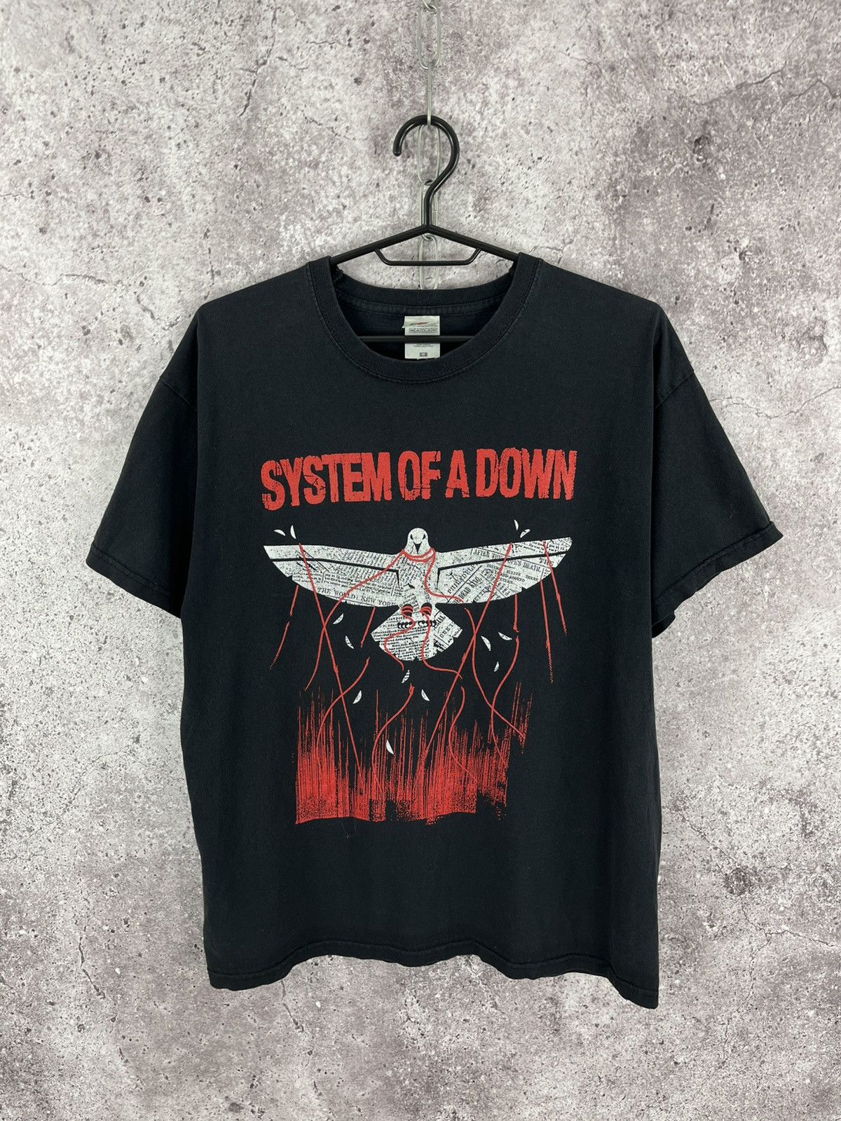 Band Tees 2015 System Of A Down North American Tour Eagle Big Logo Hoodie, Sweatshirt | FlexRushtees.com