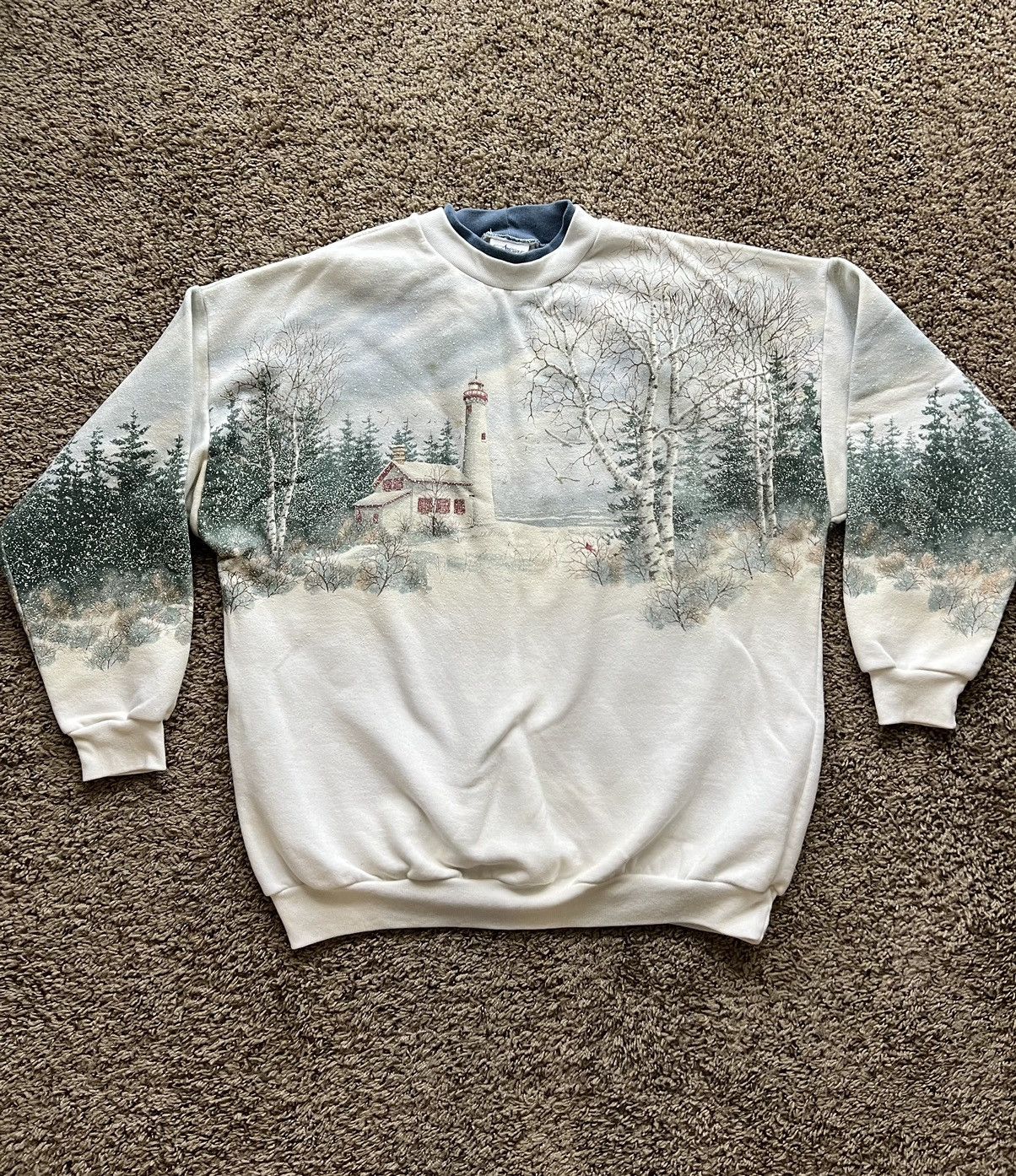 Designer Vintage 3d Print Winter Forest Wood Sweatshirt Avantgarde Y2 T-Shirts, Hoodie | FlexRushtees.com